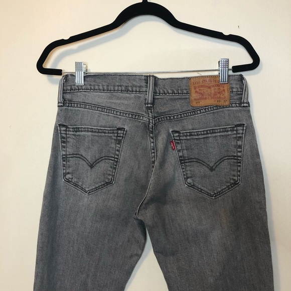 Levi’s men’s 511 jean tapered leg grey w30 L32 - Picture 5 of 9